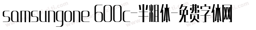 samsungone 600c-半粗体字体转换